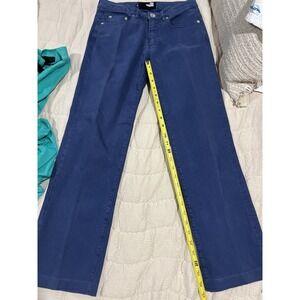 Moschino‎ Women's Blue Jeans Size 26 Heart Patch On Back Pocket Love Moschino
